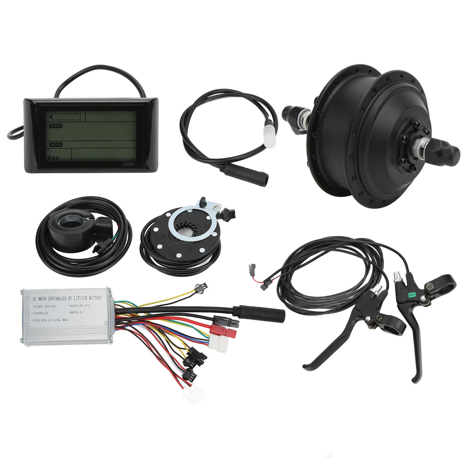

Комплект для переоборудования электровелосипеда 36 В 250 Вт Контроллер 15 А ЖК-панель S900 Мотор-колесо для заднего колеса Комплект контроллера Для 26-дюймового обода