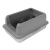 Stainless Steel Litter Box Anti Splashing Easy To Clean High Sides Enclosed Cat Litter Box for