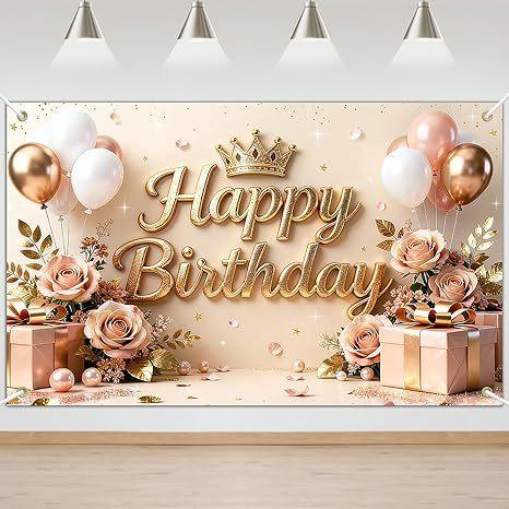 Birthday Party Background Event Decorative Banner Background Indoor and Outdoor Photography Photography Background