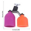 Double Sambago Bell Latin Music Yellow Purple Cowbell High Low Sound Knocker Drum Percussion Instrument Part Accessories