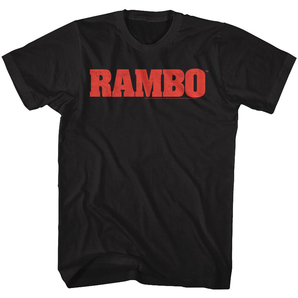 Rambo Red Movie Logo Men s T Shirt 80 s Movie XXXL