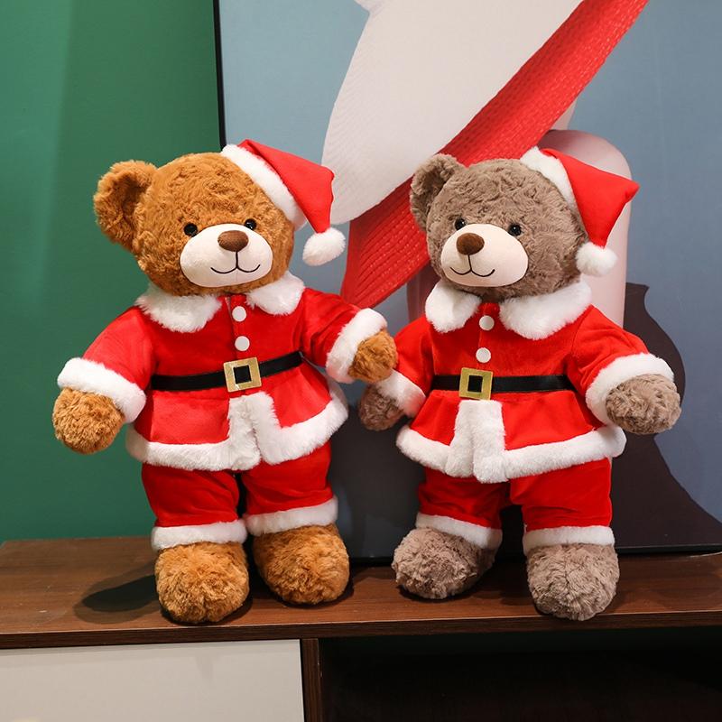 Cute Cartoon Christmas Bear Plush Doll for Children, Santa Claus, Dress Up, Animal Stuffed Toy, Home Decor Gift 48 Cm, 78cm