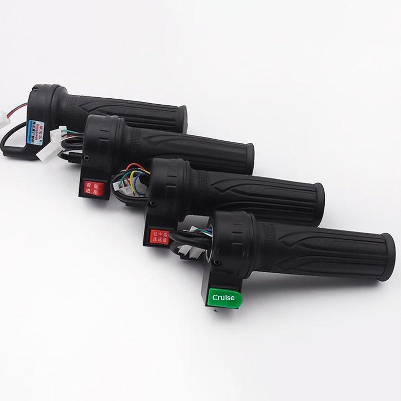 Rączka gazu 48V 135mm Chwytak prędkości z tempomatem i biegiem wstecznym Trzybiegowy do hulajnogi elektrycznej Rower Część zamienna Pasuje do 22mm