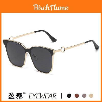 Fashion Square Metal Sunglasses With Uv400 Protection For Outdoor Activities And Street Style