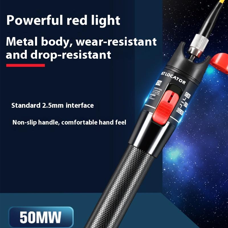 Glasfaser-Kabeltester Stift 100-5mW Visueller Fehlerortungsgerät Glasfaser-Kabeltester Reichweite VFL FC/SC/ST Optisch