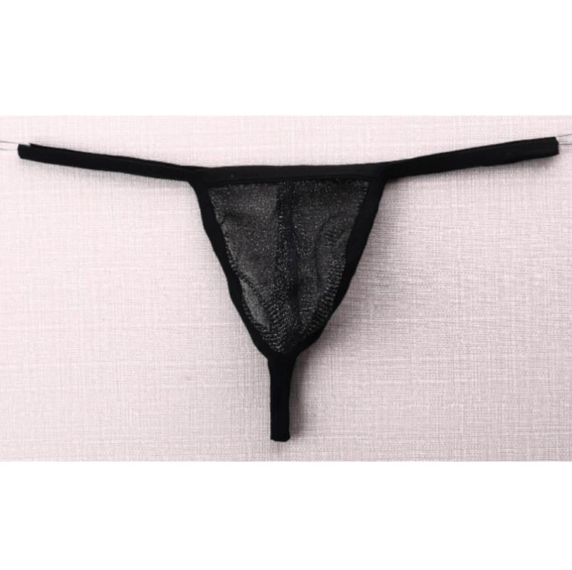 Pánské G-String síť Příze Průhledné spodky Tanga Spodní prádlo Kalhotky Velká velikost T-back