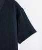 STCO Pleated Collar Short Sleeve T-Shirt_Navy (Oversized)_Stsxb32Osn