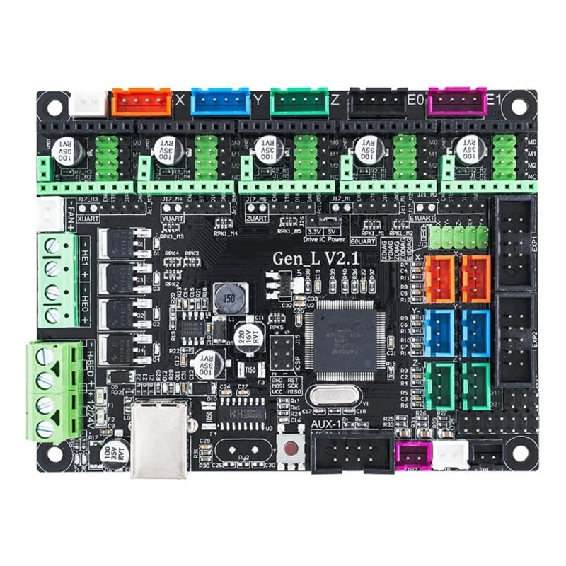 MKS GEN-L 2.1 Motherboard-Steuertür Kompatibel mit RAMPS Open Source Marlin für 3D-Drucker ohne Laufwerksplatine