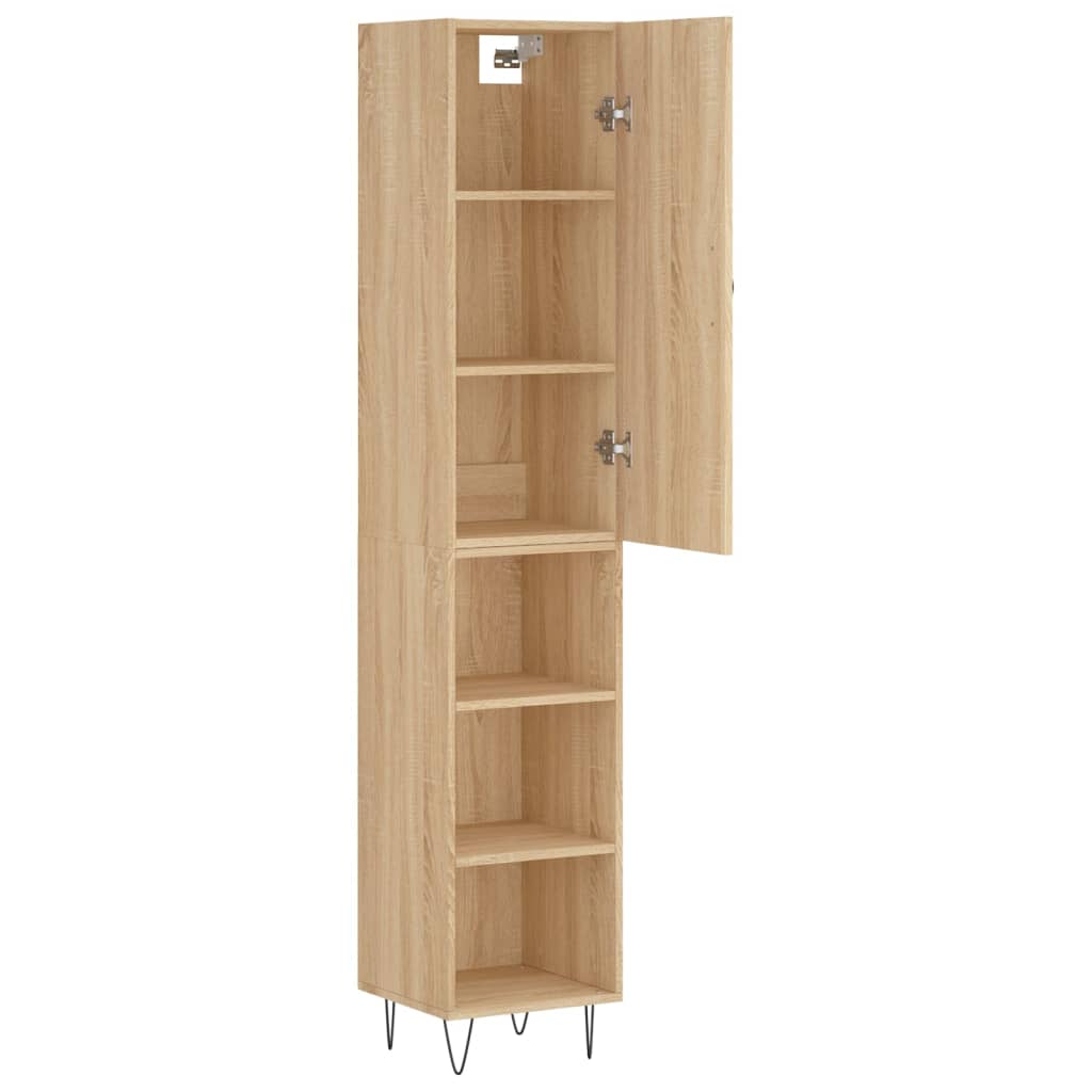 Highboard Sonoma Oak 34.5 X 34 X 180 Cm Particleboard