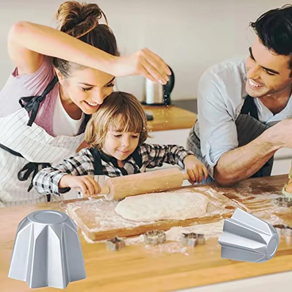Easy Demoulding Octagonal Chiffon Cake Mold Non-stick Bread Baking Pan DIY Pandoro Molds Mousse