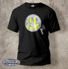 Camiseta de Astronauta Camiseta Sonrisa Pulverizador de Luna Grafiti Culto Lunar S-5XL