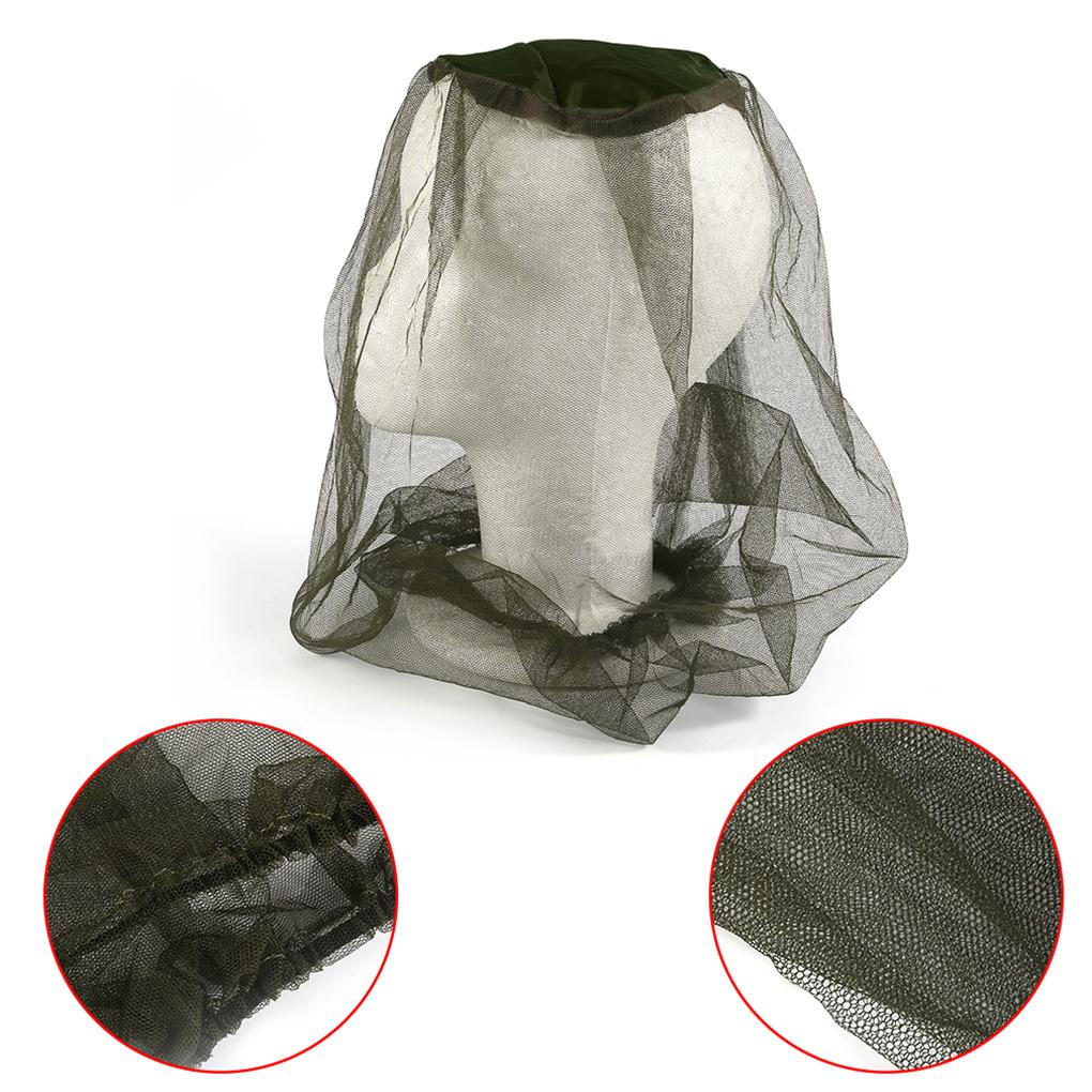 Anti-mosquito Cover Mosquito Net Cap Travel Camping Net Cap Mosquito Insect Hat Insect Net Head Net Face Protection Net