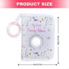 62KD Baby Showers Gift Photo Album Safe Mirror Soft Cloth Memory Book for Newborns Development