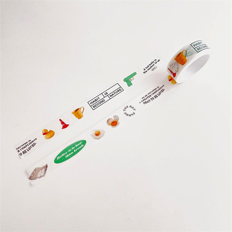 Gold Vintage Adhesive Washi Tapes Masking Tape Creative DIY Paper Tape Scrapbooking Tape Japanese Washitape Stickers