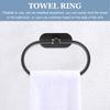 Stainless Steel Towel Ring Rust-Proof Modern Bathroom Kitchen Holder Wall Mounted Punch Free Hanger Home Supplies Towel