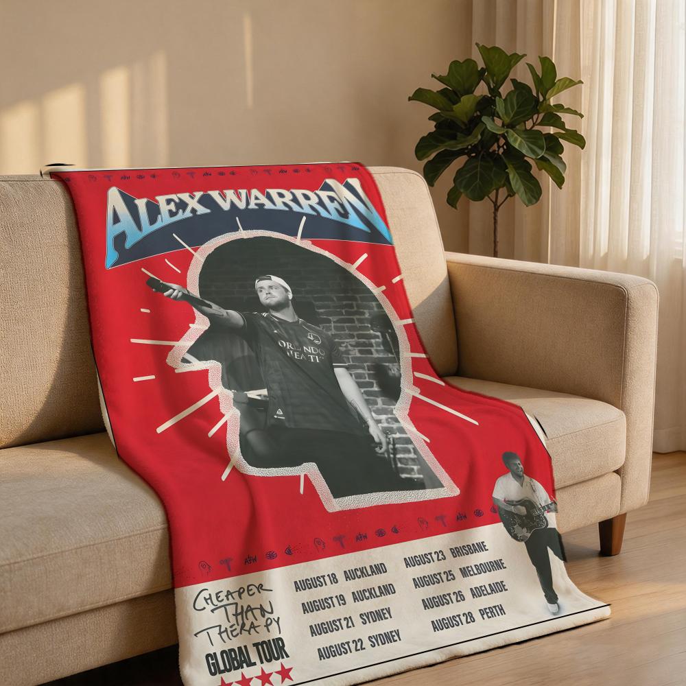 Pop A-Alex WarrenS Throw Short Plush Throw Blanket Soft Skin-Friendly Multi-Scene Home Office