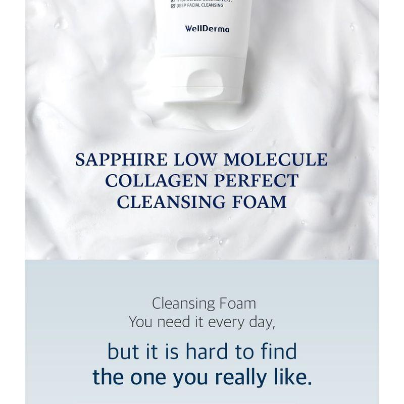 WellDerma Sapphire Low Molecule Collagen Perfect Cleansing Foam