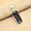 Exquisite Iolite Gemstone Handmade 925 Solid Sterling Silver Jewelry Pendant For Women