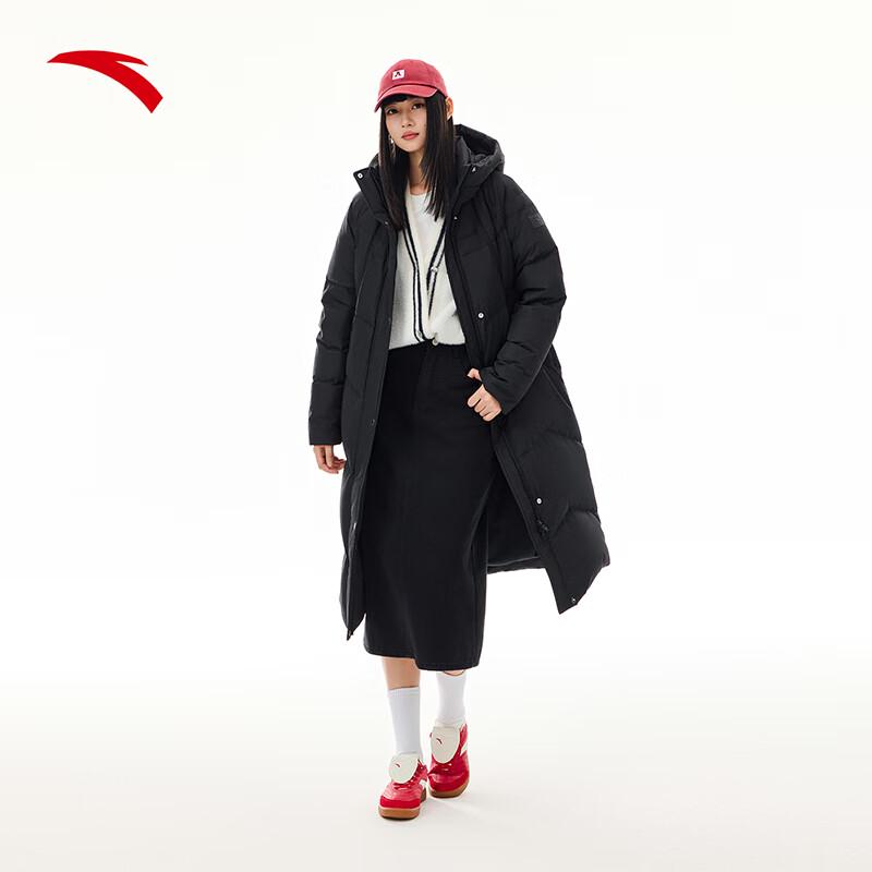 ANTA Women s Six-Degree Core Long Hooded Down Jacket XL