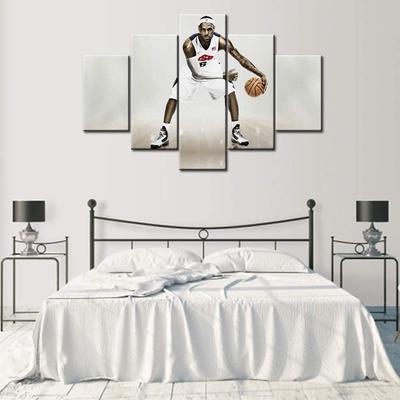 5Pcs Basketball Star Player Sports Gym 5 Pieces Pictures Wall HD Print Home Decor No Framed 5 Panel Room Decor Modern Abstract