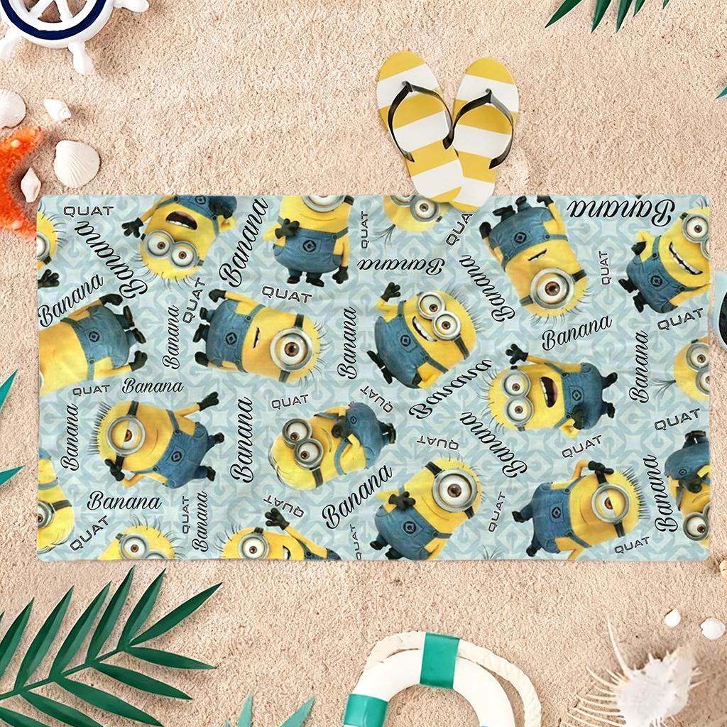 Großäugiges Süßes Wesen Bananamaster Strandtuch Schnelltrocknend Geeignet für Strandurlaub Pool Fitnessstudio Süßes Geschenk für Freunde Familien