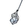 Empty Crystal Stone Holder Necklace Cord Adjustable Natural Crystal Cage Necklace Chain Mesh Pendant Necklace Gifts