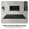 Silicone-Coated Fiberglass Fire Mat Wipe-Clean for Backyard Cooking