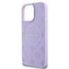 Guess Guhmp16Xpsapsmeu Iphone 16 Pro Max6.9 Fioletowy/Purple Hardcase Saffiano Peony Classic Logo Magsafe