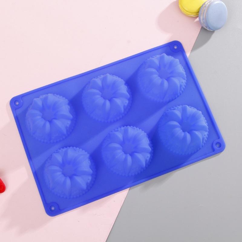 DIY Chocolate Jelly Pudding Cake Mould with 6 Silicone Ice Cream Decoration Ice Tray Mould