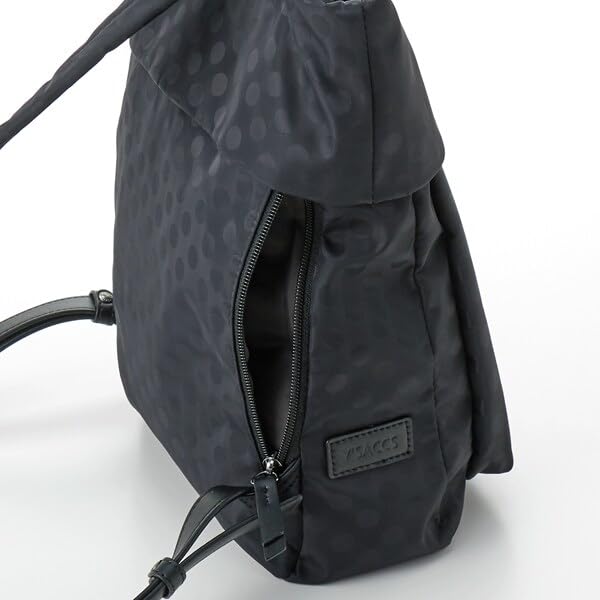 dot jacquard recycled leather combination backpack 2001015SC Greige [Isaac] Water-repellent (26)