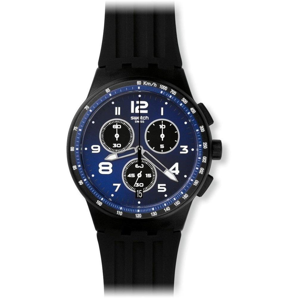 

[Swatch] Часы НОВЫЕ CHRONO PLASTIC NITESPEED SUSB402 Regular Import Black