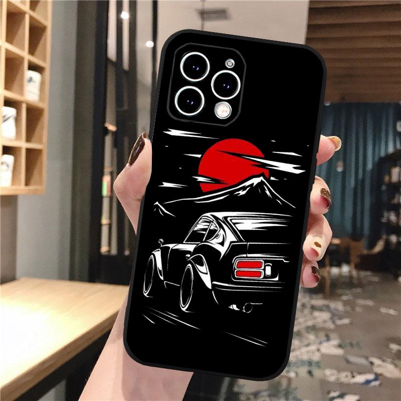 Japan JDM Sports Cars Phone Case For Iphone 17 Pro Max Air 16 15 14 13 Pro Max 15 16 Pro 15Plus