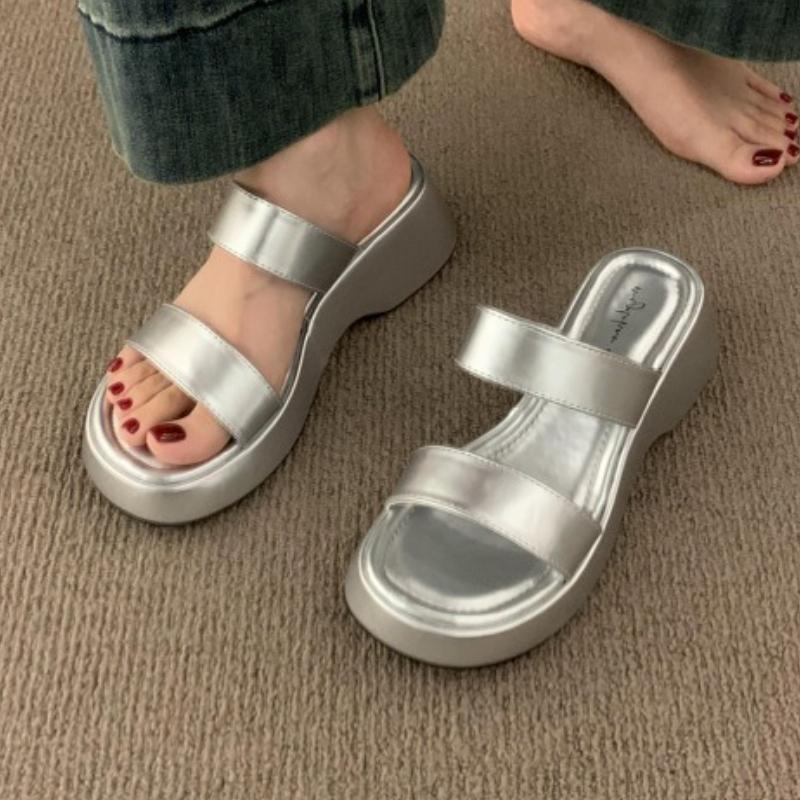 Fashion Leopard Women Flats Slippers Casual Platform Sandals Summer Shoes Fashion 2025 New Woman Trend Flip Flops Open Toe Sandalias