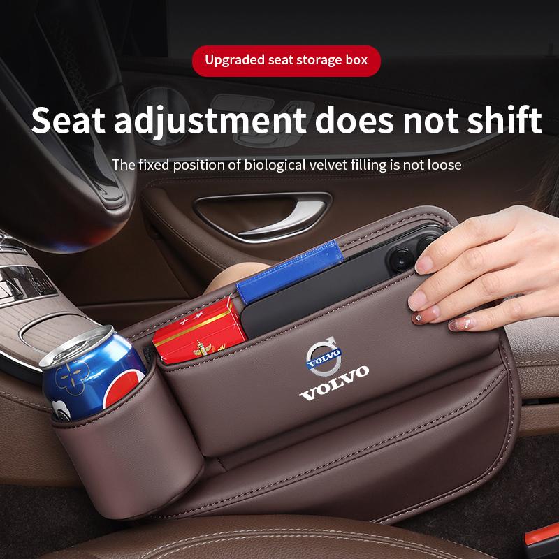 Auto Sitzspalt Füllung Aufbewahrungsbox Auto Wasserbecher Handyhalter Für Volvo Xc60 Xc90 V40 V60 S60 V50 V90 S80 C40 XC40 V70 XC70 C30