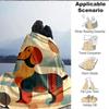 1pc Abstract Canine Lightweight Flannel Blanket, Comfortable and Warm Blanket, for Office and Camping Sofa Bed, Livingroom015