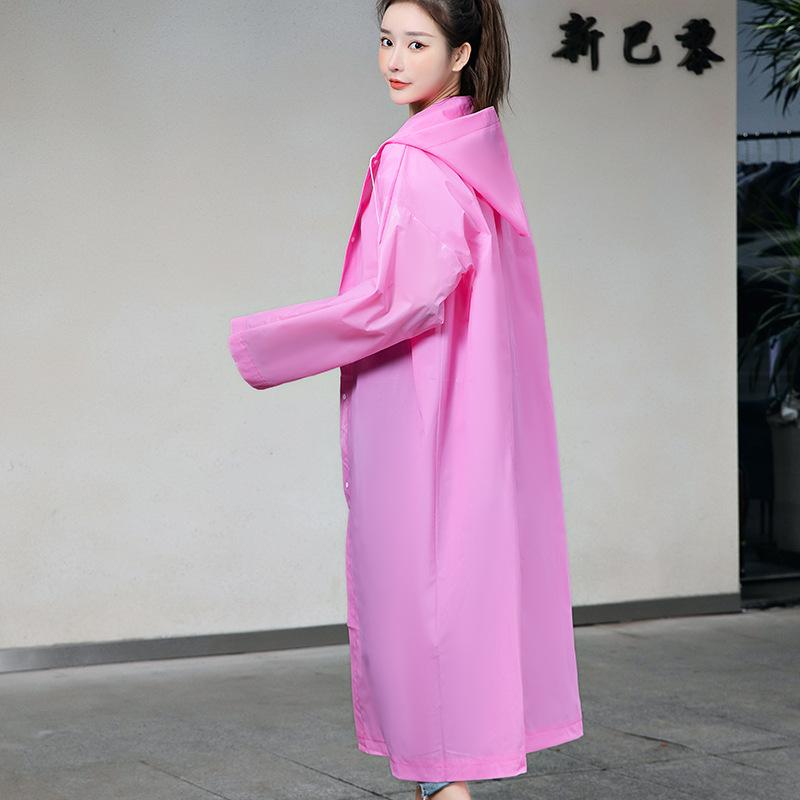 EVA matte adult non-disposable raincoat thickened long light portable unisex logo