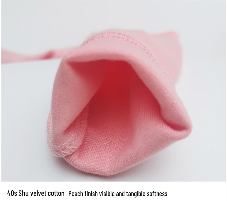 Unisex Baby Cotton Thermal Set: Cozy Brushed High-Neck Top & Trousers for Autumn/Winter