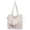 Summer new retro tote bag large capacity embroidered shoulder bundle mouth bag student class commuter bag