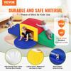 Toddler Climbing Toys Indoor, 5 Piece Climb, Crawl and Tunnel Soft Play Equipment, Foam Climbing Toys, Kids Tunnel Maze with Stairs and Ramp,Indoor