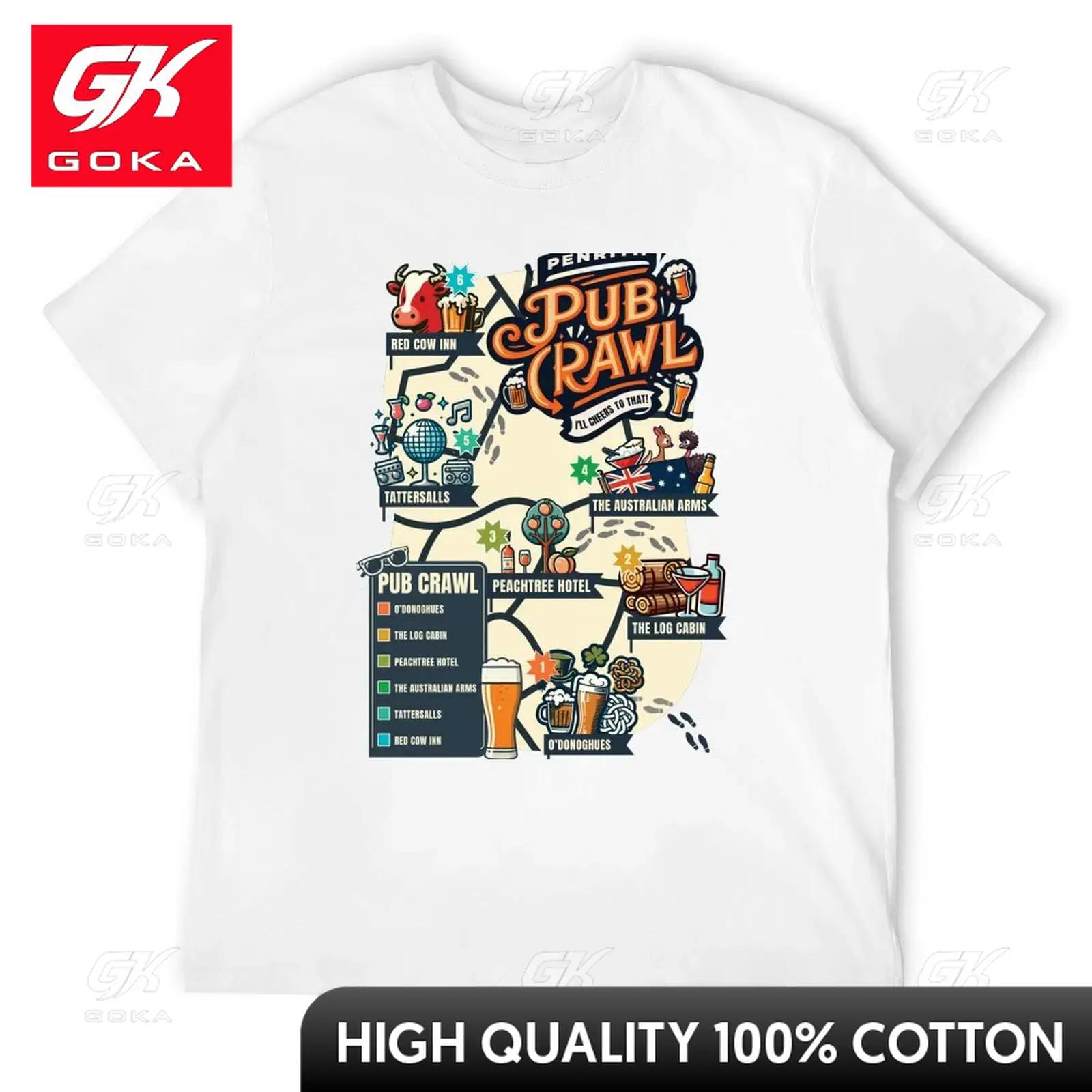 

Penrith Pub Crawl TShirt Short Sleeve Tee Kawaii Clothes Designer T Shirt Unisex Cute Funny Vintage Graphic T Shirts S