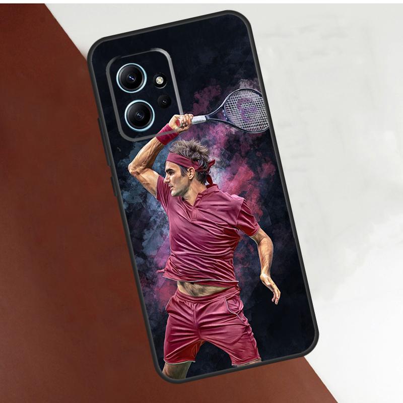 

Tennis Roger Federer RF Case For Xiaomi Redmi Note 14 13 10 11 12 Pro 10S 11S 12S Cover For Redmi 15 14C 10C 12C 13C Redmi Note 14 Pro 5G