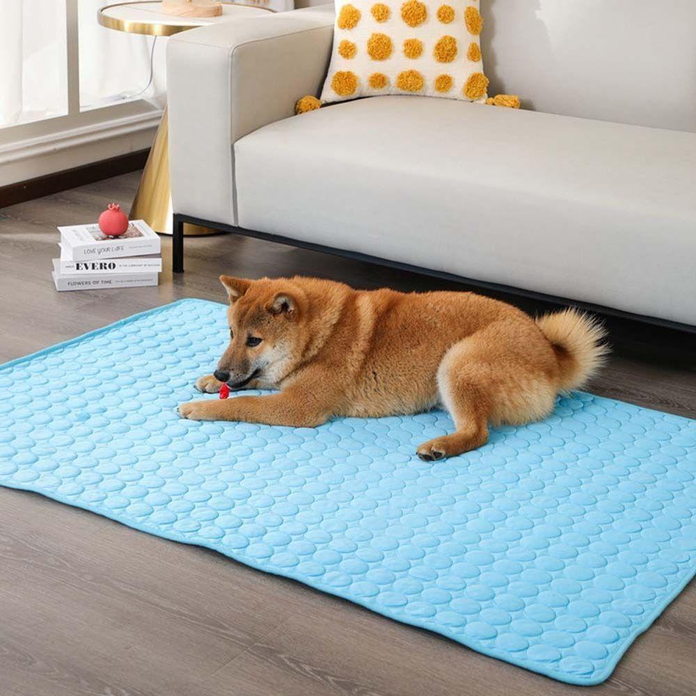 Non-Slip Pet Ice Pad Bite Resistant Pet Sleeping Pad Comfortable Dog Cooling Mat Summer