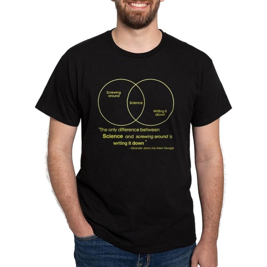 

CafePress Mythbusters Science Quote (Yellow) Dark T Shirt Men s 100% Cotton, Classic Graphic Dark T-Shirt XXXXXL різнокольоровий