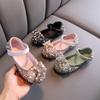 Girls' Single Shoes, Spring and Autumn New Casual Rhinestone Bowknot Small-middle Child Dance Performance Shoes