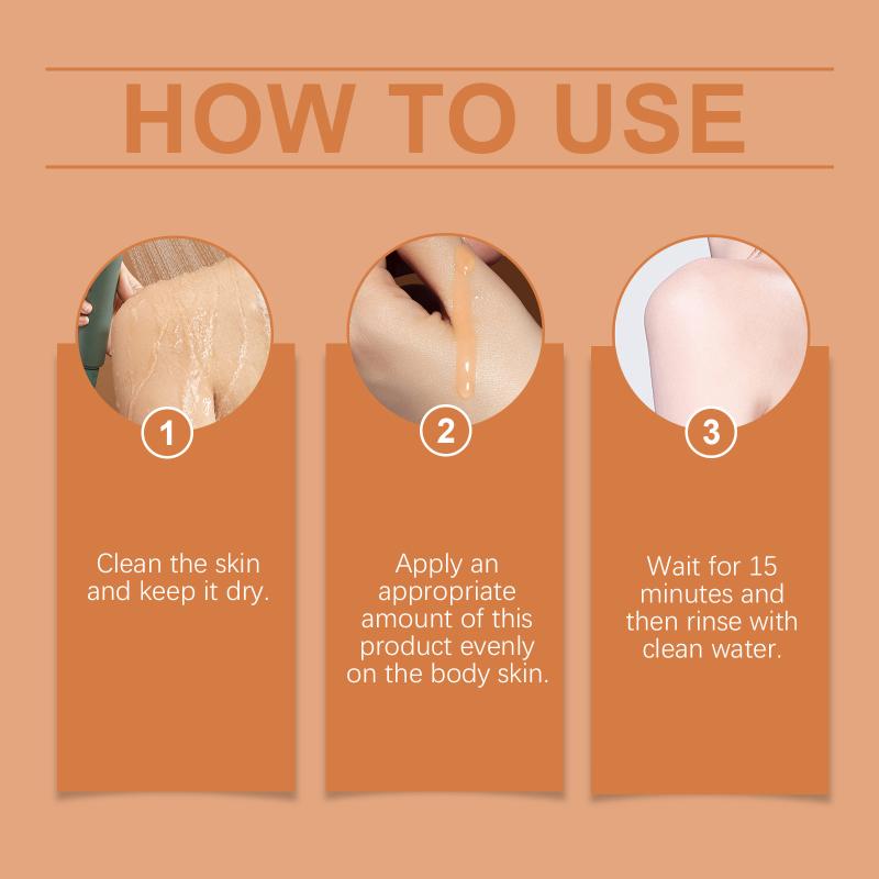 Oceaura 100Ml Orange Peeling Body Lotion Gentle Exfoliation Gel Lotion Peeling Oil Tearable Ramen Wax Wholesale one size