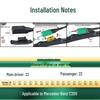 Compatible with Mercedes-Benz C200/C200L/K/Estate: Original Silent Bone-Free Wiper Blades.