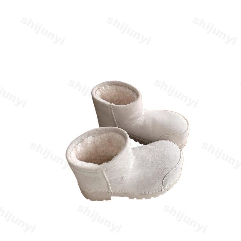 Women's Platform Snow Boots 2025 Winter New Outdoor Plush Thicken Cotton Shoes Non Slip Comfortable Height Increase Warm Shoes