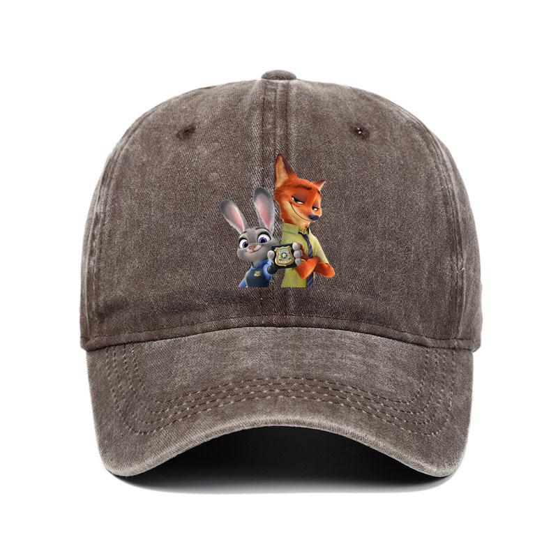 Cartoon Zootopia Three-toedSloth Baseball Cap Couple Women Print Trucker Hat Summer Casual Outdoor Dropshipping Baseball Caps