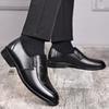 Men's Leather Shoes Spring Leather Business Dress Soft Sole Casual Breathable Middle Old Dad Men's Shoes