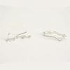 Gold Plated Star Climber Earrings, Five-Star Crawler Stud Earrings, Delicate Constellation Ear Cuff Earrings for Women